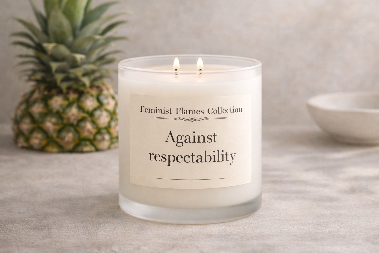 Against respectability (Pineapple & Cilantro)