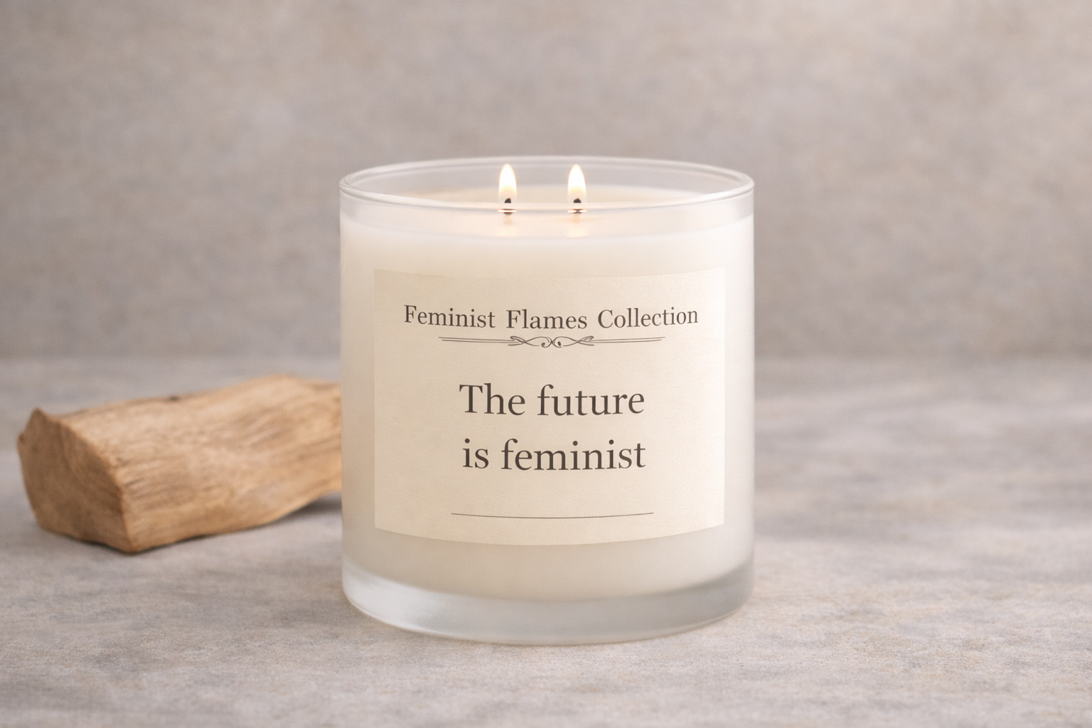 The future is feminist (Smokey White Santal)